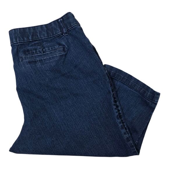 St Johns Bay Capris Womens 16P Denim Cotton Blend Comfy And Stylish - Picture 4 of 10